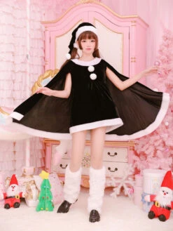 Christmas Costume Santa Claus Red Women Long Sleeve Dress And Hat Halloween -Christmas Costumes Store 0716dcb5 e86a 4fcb 9520 0570fb08fa29