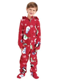 Matching Family Christmas Pajamas Kids Red Printed Long Sleeve Jumpsuits For Children -Christmas Costumes Store 14a97eb6 b271 486d 8e1c dbbc92d755b5