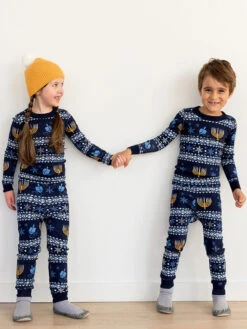 Family Christmas Pajamas Christmas Pattern Blue Family Jumpsuit -Christmas Costumes Store 201911191519463706745
