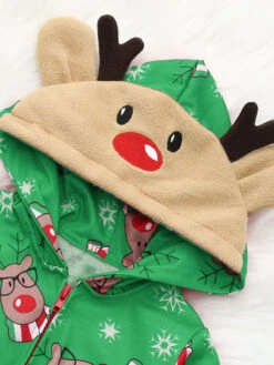 Family Christmas Pajamas Christmas Pattern Red Family Sleepwear Jumpsuit -Christmas Costumes Store 201911191520017381107