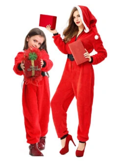 Kigurumi Pajamas Onesie Christmas Red Winter Sleepwear Animal Costume Halloween Onesie Pajamas