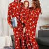 Christmas Matching Family Pajamar Red Family Christmas Jumpsuit