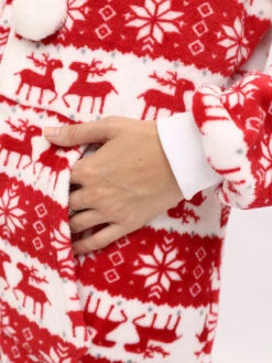 Pajamas Kigurumi Onesie Christmas Pattern Flannel For Adult Winter Sleepwear Animal Costume Carnival Onesie Pajamas -Christmas Costumes Store 201911261613463902711