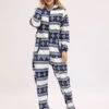 Kigurumi Pajamas Onesie Christmas Adult Blue Flannel For Adult Winter Sleepwear Animal Costume Halloween