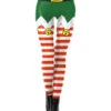 Women Christmas Legging Christmas Pattern Skinny Leg Pant Holidays Costumes