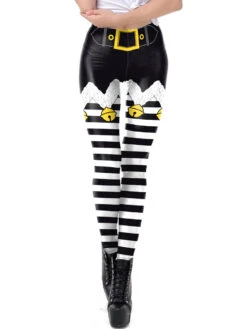 Women Christmas Legging Christmas Pattern Skinny Leg Pant Holidays Costumes -Christmas Costumes Store 202001061149135527819