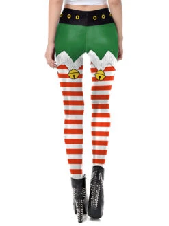 Women Christmas Legging Christmas Pattern Skinny Leg Pant Holidays Costumes -Christmas Costumes Store 202001061149138314882