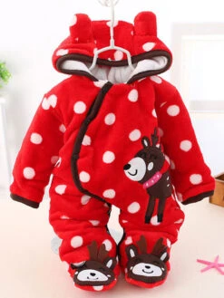 Kigurumi Pajamas Onesie Flannel Jumpsuit Toddler Christmas Costume