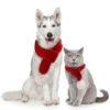 Pet Costume Christmas Red Scarf Polyester Pet Supply