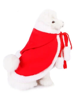 Pet Costume Christmas Red Cloak Polyester Pet Supply -Christmas Costumes Store 202008181146168802473