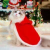 Pet Costume Christmas Red Cloak Polyester Pet Supply