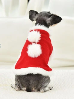 Pet Costume Christmas Red Clothes Polyester Pet Supply -Christmas Costumes Store 202008181146188438381