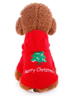 Pet Costume Christmas Tree Red Clothes Polyester Pet Supply -Christmas Costumes Store 202008181146326257143