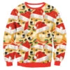 Christmas Doge Pullover Sweatshirt Ugly Christmas Tops