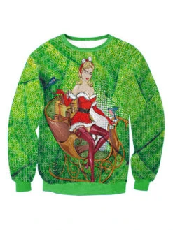 Christmas Pullover Sweatshirt Oversized Ugly Christmas Tops