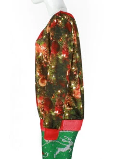 Christmas Pullover Sweatshirt 3D Print Ugly Christmas Tops -Christmas Costumes Store 202008251746268248693