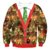 Christmas Pullover Sweatshirt 3D Print Ugly Christmas Tops