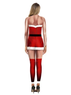 Christmas Santa Clause 3D Print Stretchy Zentai Jumpsuit -Christmas Costumes Store 202008251746304044974