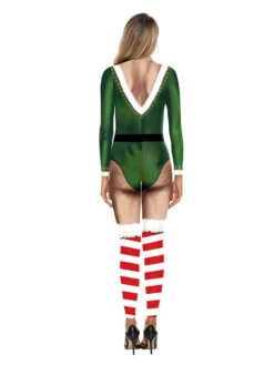 Christmas Santa Clause Stretchy Zentai Jumpsuit -Christmas Costumes Store 20200825174633215807