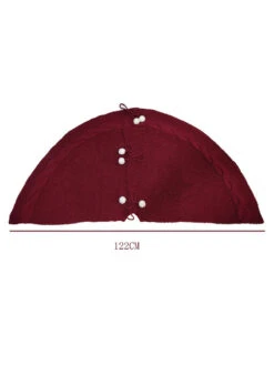 Christmas Tree Skirt Knitted Tree Skirt Apron Christmas Tree Ornaments -Christmas Costumes Store 202011091725463578776