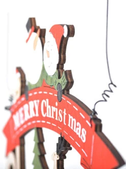 Christmas Decorations Creative Wooden Pendants Color Letter Pendants Window Scene Layout Decoration -Christmas Costumes Store 202011091727065729236