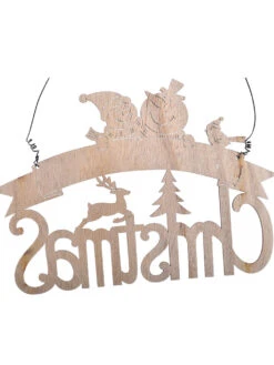 Christmas Decorations Creative Wooden Pendants Color Letter Pendants Window Scene Layout Decoration -Christmas Costumes Store 202011091727073527311