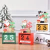 Christmas Holiday Decorations Assembled Wooden Painted Santa Claus Ornaments Children's Christmas Gifts Window Decoration