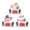 Christmas Painted Wooden Creative DIY Calendar Decorations Assembled Assembling Gifts