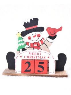 Christmas Painted Wooden Creative DIY Calendar Decorations Assembled Assembling Gifts -Christmas Costumes Store 20201109172737034502