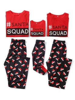 Matching Family Christmas Pajamas Cotton Blend Color Block Red Navy Blue Christmas Pattern Pants Top Set 9 Matching Family Christmas Pajamas Cotton Blend Color Block Red Navy Blue Christmas Pattern Pants Top Set -Christmas Costumes Store 202011101305011629923