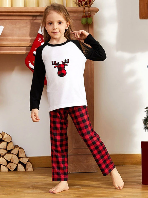 Christmas Matching Family Pajamas Cotton Blend Plaid Christmas Pattern Red Top Plaid Pants Set 5 Christmas Matching Family Pajamas Cotton Blend Plaid Christmas Pattern Red Top Plaid Pants Set - Image 5