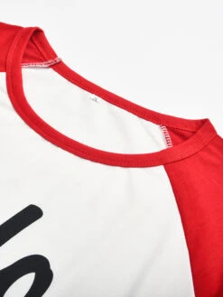 Family Christmas Pajamas Cotton Blend Christmas Pattern Red White Color Block Top Pants Set -Christmas Costumes Store 202011101305102302550