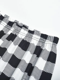 Matching Family Christmas Pajamas Adult's Kid's Cotton Blend Plaid Christmas Pattern Top Pants Set -Christmas Costumes Store 202011111142519502889