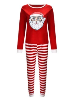 Christmas Matching Family Pajamas Cotton Blend Color Block Red Stripes Top Pants Set 16 Christmas Matching Family Pajamas Cotton Blend Color Block Red Stripes Top Pants Set -Christmas Costumes Store 20201111114539421667