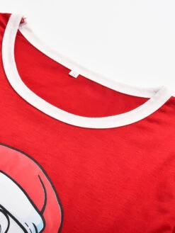 Christmas Matching Family Pajamas Cotton Blend Color Block Red Stripes Top Pants Set 19 Christmas Matching Family Pajamas Cotton Blend Color Block Red Stripes Top Pants Set -Christmas Costumes Store 202011111145401218796