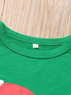 Family Christmas Pajamas Green Cotton Blend Color Block Christmas Pattern Top Pants Set 15 Family Christmas Pajamas Green Cotton Blend Color Block Christmas Pattern Top Pants Set -Christmas Costumes Store 2020111116591378684