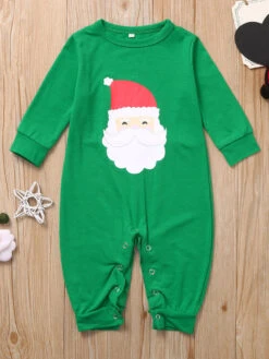 Family Christmas Pajamas Green Cotton Blend Color Block Christmas Pattern Top Pants Set 13 Family Christmas Pajamas Green Cotton Blend Color Block Christmas Pattern Top Pants Set -Christmas Costumes Store 202011111659151017219