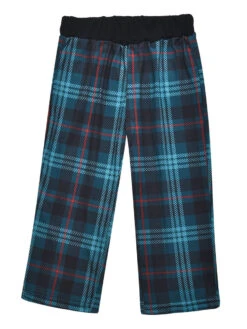 Matching Family Christmas Pajamas Black Cotton Blend Christmas Pattern Color Block Top Plaid Pants Set -Christmas Costumes Store 202011111659244007304