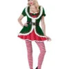 Women's Christmas Dress Green Velour Hat Polyester Christmas Pattern Holidays Costumes