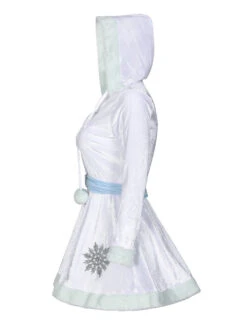 Women's Christmas Dress Light Sky Blue Velour Sash Polyester Christmas Pattern Christmas Holidays Costumes -Christmas Costumes Store 202011131053079224837