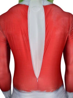 The Grinch Zentai Suits Red Polyester Color Block Christmas Leotard Costumes Full Set -Christmas Costumes Store 202110111417579075272