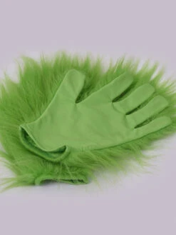 The Grinch Cosplay Costume Green Gloves Polyester Painted Christmas Holidays Costume Gloves -Christmas Costumes Store 202110121337344366671