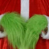 The Grinch Cosplay Costume Green Gloves Polyester Painted Christmas Holidays Costume Gloves
