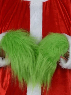 The Grinch Cosplay Costume Green Gloves Polyester Painted Christmas Holidays Costume Gloves