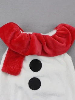 Snowman Jumpsuit For Christmas White Polyester Fiber Hat Jumpsuit Polyester Christmas Holidays Costumes Full Set -Christmas Costumes Store 202110271949247403353
