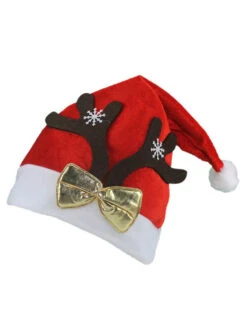 Unisex Christmas Santa Claus Hats Red Blond Polyester Fiber Hat Caribou Horn Christmas Holidays Accessory -Christmas Costumes Store 202110271950074109667