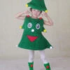 Christmas Green Santa Tree Costume Polyester Fiber Hat Dress Christmas Holidays Costumes Full Set