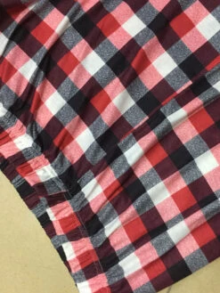 Family Christmas Pajamas Polyester Floral Print Red Plaid Pants White Blouse 2-Piece Set -Christmas Costumes Store 202110302008297893764