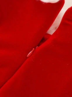 Tunic Dress For Christmas Red Polyester Fiber Holidays Costumes Dress -Christmas Costumes Store 202110302010388576795