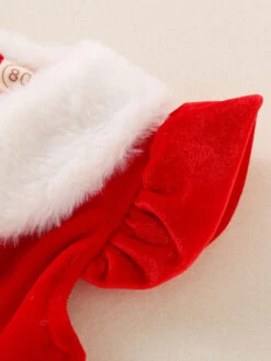 Tunic Dress For Christmas Red Polyester Fiber Holidays Costumes Dress -Christmas Costumes Store 202110302010395638646